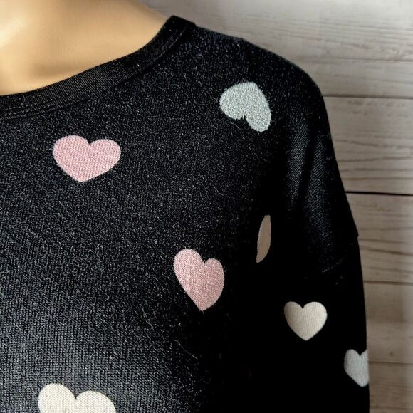 Rachel Roy Sweater Heart Pattern Soft Knit - Picture 4 of 12
